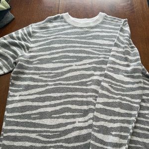 Zebra print sweater size 1x